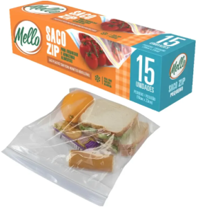 SACO ZIP MELLO PEQUENO 18X23 CM COM 15 UNIDADES